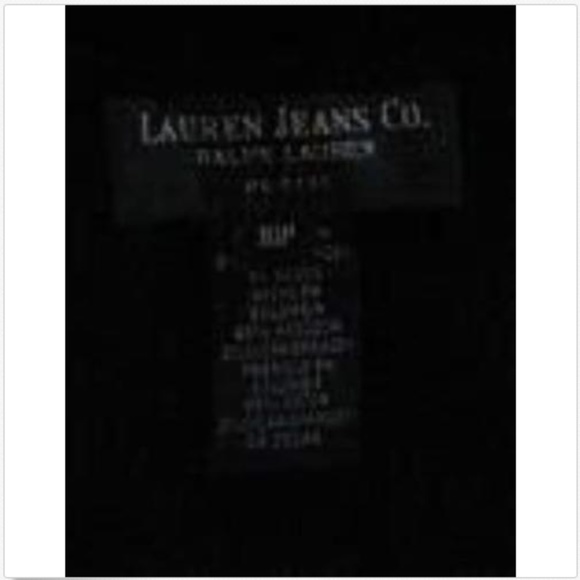 RALPH LAUREN JEANS Co. Black velvet SZ 10P - Picture 4 of 5